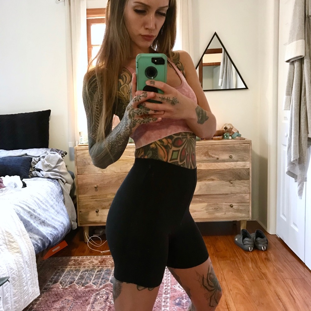 NEW Out From Under UO Black Cotton Bike Shorts